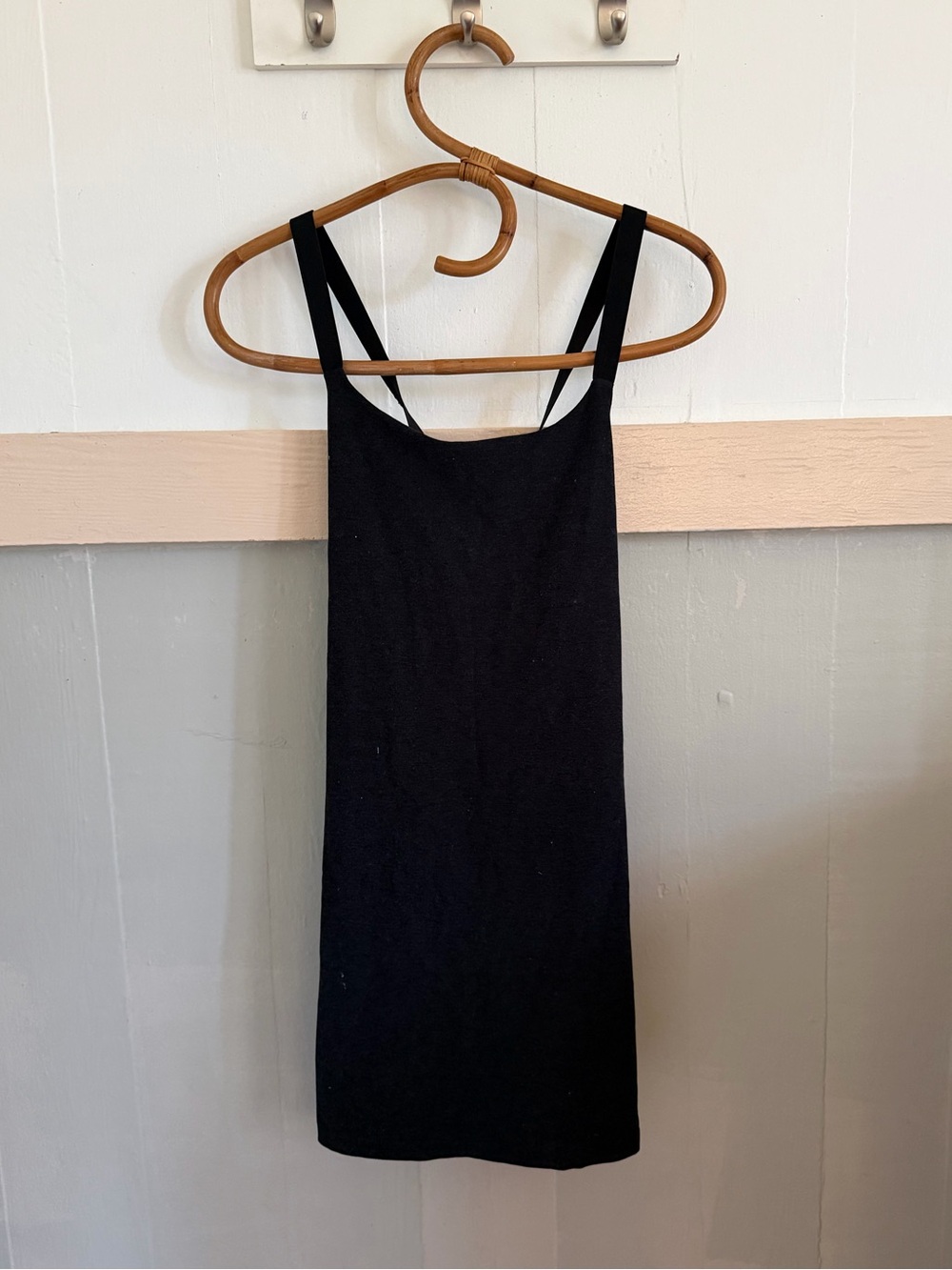 Beyond Yoga spacedye dress with built in shelf bra and shorts.
